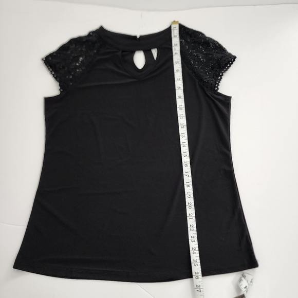 Perception concept short sleeve top in black size M - Picture 8 of 10